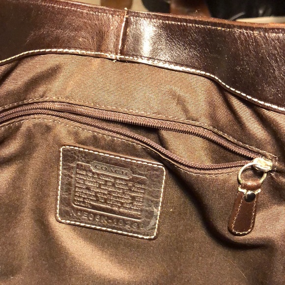 Coach Hampton leather canvas classic hobo - Picture 5 of 8